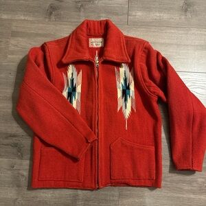 Vintage Red Chimayo Wool Jacket